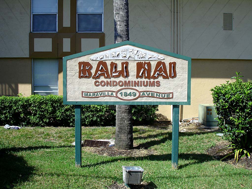 Bali Hai Condominiums Signage